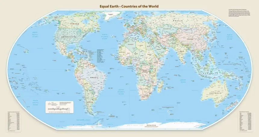 UN Adopts New World Map Accurately Representing Africa's Size